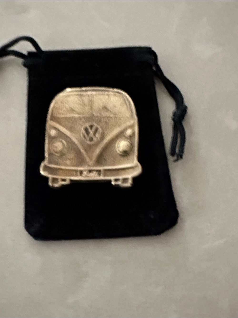 Unbranded Gold Vintage Van Phone Charm - Gold